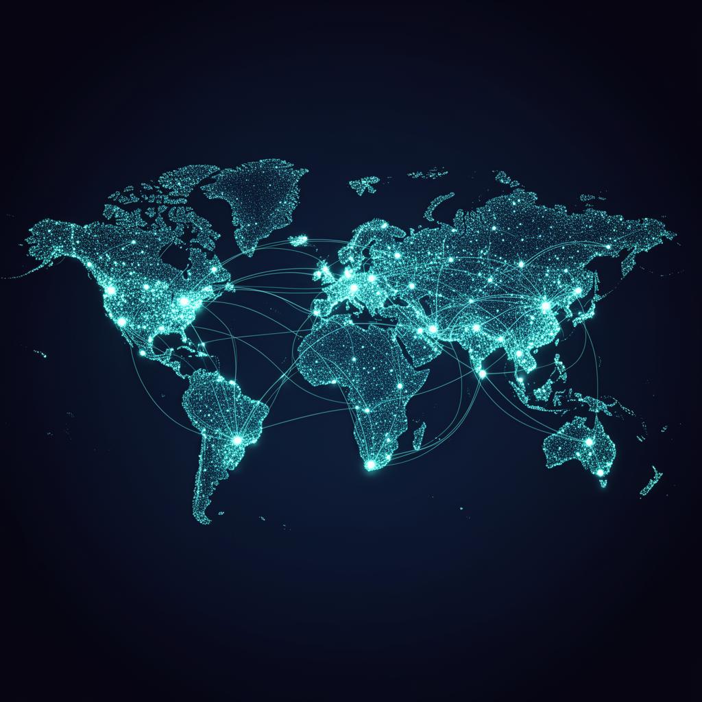 AltasCore global network coverage map